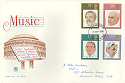 1980-09-10 Music Composers Stamps FDC (16639)