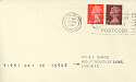 1969-08-27 Multi Value Coil Stamps Slogan FDC (17360)