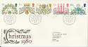 1980-11-19 Christmas Stamps Bureau FDC (17539)