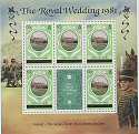 1981 Caicos Is Royal Wedding Sheetlet 65c (19318)