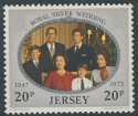 1972-11-01 Jersey Royal Silver Wedding Set MNH (21780)