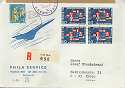 Switzerland 1966 nuclear. Flags. Marmot reg Cover (22222)