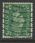 KGVI SG485 Â½d pale green Inverted Used (22592)