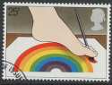 1981-03-25 SG1150 artist painting with foot F/U (22905)