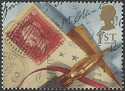 1992-01-28 SG1598 1854 1d. Red stamp and pen F/U (23321)
