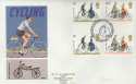 1978-08-02 Cycling Gutter Stamps HARROGATE FDC (27230)
