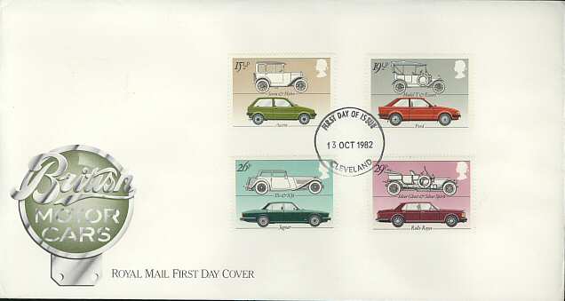 1982-10-13 Motor Cars Stamps FDC (3723)