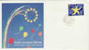 1992-10-13 Single European Market Commons SW1 cds FDC (38167)
