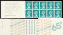 1976-07-14 FC1A 65p Folded Booklet Stamps (40186)