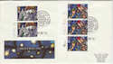 1992-12-24 Christmas Stamps 18p 33p Cyl Margin Souv (40640)