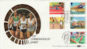 1986-07-15 Sport Edinburgh Silk FDC (47816)
