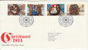 1974-11-27 Christmas Stamps Bureau FDC (48929)