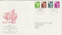 1991-12-03 Wales Definitive Stamps Cardiff FDC (49332)