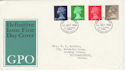 1968-07-01 Definitive Stamps Bureau FDC (50048)