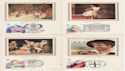 1982-04-28 Theatre Benham Postcards x4 FDC (50251)