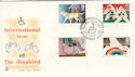 1981-03-25 Disabled Year Stoke Mandeville FDC (50780)