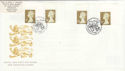1997-04-21 Gold Definitive Doubled London SW1 FDC (50911)