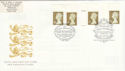 1997-04-21 Gold Definitive Doubled London FDC (51049)