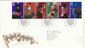 2001-09-04 Punch and Judy T/House FDC (51096)