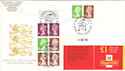 1998-12-01 FH42 Booklet Stamps RM London FDC (52083)