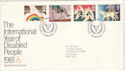 1981-03-25 Year of Disabled Windsor FDC (52913)