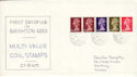 1969-08-27 Coil Stamps Portslade cds FDC (53342)