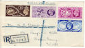 1949-10-10 KGVI UPU Stamps Salisbury cds Reg FDC (54022)