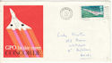 1969-03-03 Concorde 4d Stamp London W1 wavy FDC (54525)