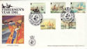 1981-02-24 IOM Fishing Year Stamps Peel IOM FDC (54637)