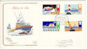 1985-06-18 Safety at Sea Stamps Poole Dorset FDC (54750)