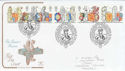 1998-02-24 Queen\'s Beasts Stamps Windsor FDC (54951)