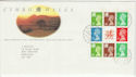 1992-02-25 Wales Stamps Bklt Pane Bureau FDC (55595)