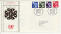 1974-01-23 Wales Definitive Stamps Cardiff FDC (55831)