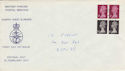 1971-02-15 Definitive Bklt Stamps FPO 172 cds (55873)