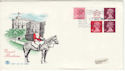 1980-08-27 10p Booklet + 11p PCP Stamps Windsor FDC (55966)