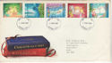 1987-11-17 Christmas Stamps FDC [Faded] (56614)
