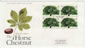 1974-02-27 British Trees Stamp Block Windsor FDC (56813)