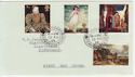 1968-08-12 Paintings Stamps Fishguard cds FDC (57138)