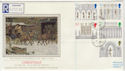1989-11-14 Christmas Ely Cathedral Angel Hill cds FDC (57320)