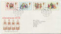 1978-11-22 Christmas Stamps Bureau FDC (58285)