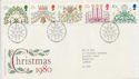 1980-11-19 Christmas Stamps Bureau FDC (58322)