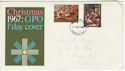 1967-11-27 Christmas Stamps London FDC (58523)