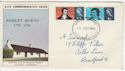 1966-01-25 Robert Burns Stamps Bradford FDC (58525)