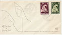 1960 Netherlands Refugee Year Stamps FDC (58562)