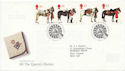 1997-07-08 Queens Horses Stamps Bureau FDC (59093)