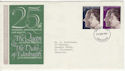 1972-11-20 Silver Wedding Stamps Manchester FDC (59157)
