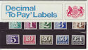1971-11-03 Decimal To Pay Stamps P Pack No 36 (59508)