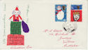 1966-12-24 Christmas Stamps FPO 177 cds Souv (59550)