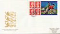 1999-10-01 Rugby Label Pane Cardiff FDC (59600)