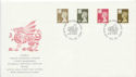1993-12-07 Wales Definitive Stamps Cardiff FDC (60655)